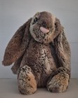 Jellycat Bashful Woodland Bunny 12    Plush Stuffed Animal Gray Brown