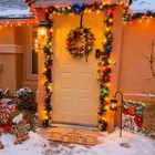 20  Christmas Wreath For Front Door Ball Ornaments Candy Pine Berries