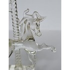 Vintage Hand Blown Glass Carousel Unicorn Figurine Art Glass Fantasy Decor