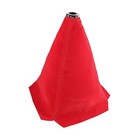  Car Shift Boot Cover  Suede Leather Shift Knob Boot Dust Cover  Red red