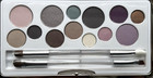 New Clinique Eye Shadow Palette 13 Colors   4 Brushes In Pink Case Nib