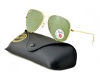 Ray-ban Sunglasses Rb3025 Aviator Classic Gold Frame Polarized Green Lens 58mm