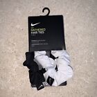 New Nike Black   White Scrunchies Hair Ties Womens girls Pony Tail Holders