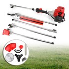 5 In 1 52cc Petrol Hedge Trimmer Chainsaw Brush Cutter Pole Saw Outdoor Tools  