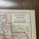 Rand  Mcnally   Co Antique 1904 Map Of Central Africa 7x6