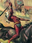 1899 Buffalo Bills Rough Riders Congress Of American Indians Circus Poster 16x24