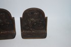 Antique Hubley No  314 Cast Iron Bookends   Arabian Warrior On Horseback