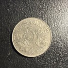 1929 Canada 5 Cents Circulated