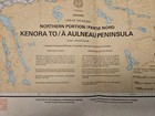 1982 Canadian Hydrographic Services Nautical Map Kenora To  A Aulneau 6212