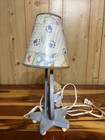 Boyds Bears Baby Nursery Table Lamp Light Bear On Moon Patchwork Shade Tested
