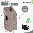 Inflatable Travel Pillow With Extra Bottom Pack Of 2  grey  Free Shipping