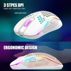 Redthunder 60  Wireless Gaming Keyboard   Mouse Combo  Rechargeable Battery - K6
