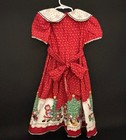 Vintage Daisy Kingdom Dress Raggedy Ann   Andy Christmas Girls Sz 5