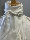 Pair Of 18th Century Man s White   Black 100  Silk Neckerchiefs  14  X 72  - New