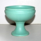 Vintage Mccoy Floraline Planter Vase 461 Green Ceramic Pedestal Bowl Mcm Jade