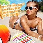 Spakon 720 Pieces Tanning Sunbathing Stickers Perforated Body Self Multicolor