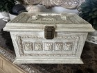Vintage Max Klein Faux Wood Sewing Box