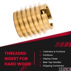 E-z Lok 400-m10 Threaded Insert For Hard Wood  Brass Thread One Size  Gold 