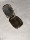 Vintage Sterling Silver Hinged Pill Box Engine Turned Pinstripe 14g