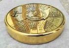 Compass Brass Nautical Gift Pocket Kelvin Brass Calendar Compass Antique Vintage