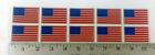 Usa Flag Reflective Stickers Decals For Helmet  Qty Of 10