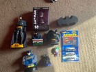 Batman Huge Lot Of Figures Hotwheels Six Flags Items Vintage  Coin Bank Mezitz