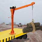 1100lb Truck-mounted Crane Hoist W 3000lbs Electric Winch Pickup Truck Jib Crane
