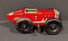 1940 s Marx Racer Red  7 Tin Wind-up  Works Great 5  