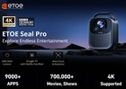Etoe Seal Pro 4k Projector 1000ansi Home Theater Projectors video Cinema Movie
