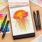 Alcohol Markers Pens 24 Colors Dual Tip Art Marker For Sketching Drawing