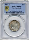 1904-h Newfoundland 20 Cents - Choice Extremely Fine  Pcgs Ef45