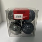 8 Count Shatter Resistant Ball Christmas Tree Ornaments 2 5  Silver New