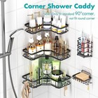 Corner Shower Caddy Shelf Bathroom Storage Holder Organizer No Drilling Rack  