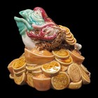 Feng Shui Money Frog Porcelain Chan Chu Money Toad Chinese Wealth Vintage
