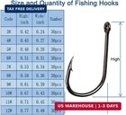 300pcs Small High-carbon Steel Barbed Fishing Hooks hole 10 Sizes