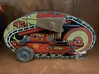 Vintage 1930s Marx Us Army Tin Litho Wind Up No  3 Turnover Tank Works Tested