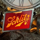 Vintage 1977 Schlitz Beer Light Up Wall Clock Globe Logo Gold Scroll Bar Sign