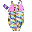 Tyr Durafast Lite Youth Sunset Plaid Maxfit 1pc Swimsuit Dk Violet Girls Size 8