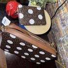 Michael Kors Jet Set Item Large East West Crossbody Bag Polka Dot W  Card Wallet