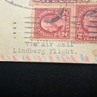 1929 Miami To Canal Zone First Flight Cover  Letter Extolling Lindberg Inside 