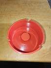 Vintage Ashtray Miller High Life Beer Red Plastic Advertising 70s Man Cave