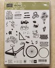Stampin Up Stamp die Set Bundle   Bike Ride   New- Basket  Dog  Build A Bike 