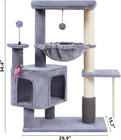Cat Tree Tower W  Condo  Hammock   Scratching Posts Indoor Cat Furniture