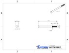 3 8-16 X 6  Flat Head Socket Cap Screws Grade 8 Steel Black Oxide Qty 5
