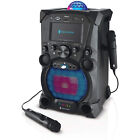Singing Machine Fiesta Karaoke System  sdl9037   Bluetooth  Led Light  Black
