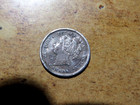 1883-h Canada 5 Cent Coin  crosset  Victoria - Canadian  925 Silver Five Cent R2