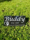 Grave Marker Headstone Garden Pet Loss Memorial Burial Stone Granite Plaque T23