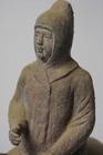 Chinese Tang Dynasty Style Horse   Rider Statue Resin 20  Horseman Antique Gold