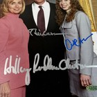 President Bill Clinton And Family Autographed Signed 8x10 Photo Coa Hologram