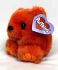 Puffkins Plush Bear Mango Cute Orange 4   Vintage 1994 New With Tags Stuffed Toy